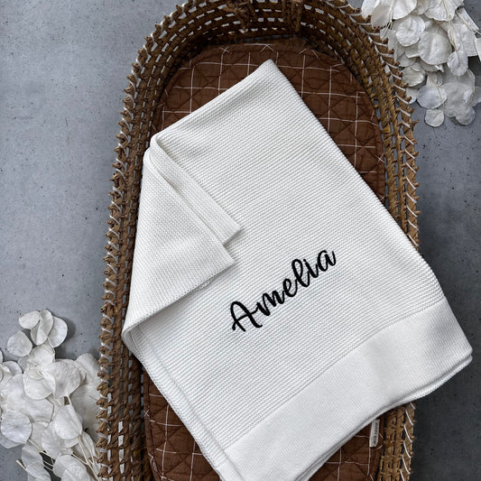 Solid Edge Baby Blanket