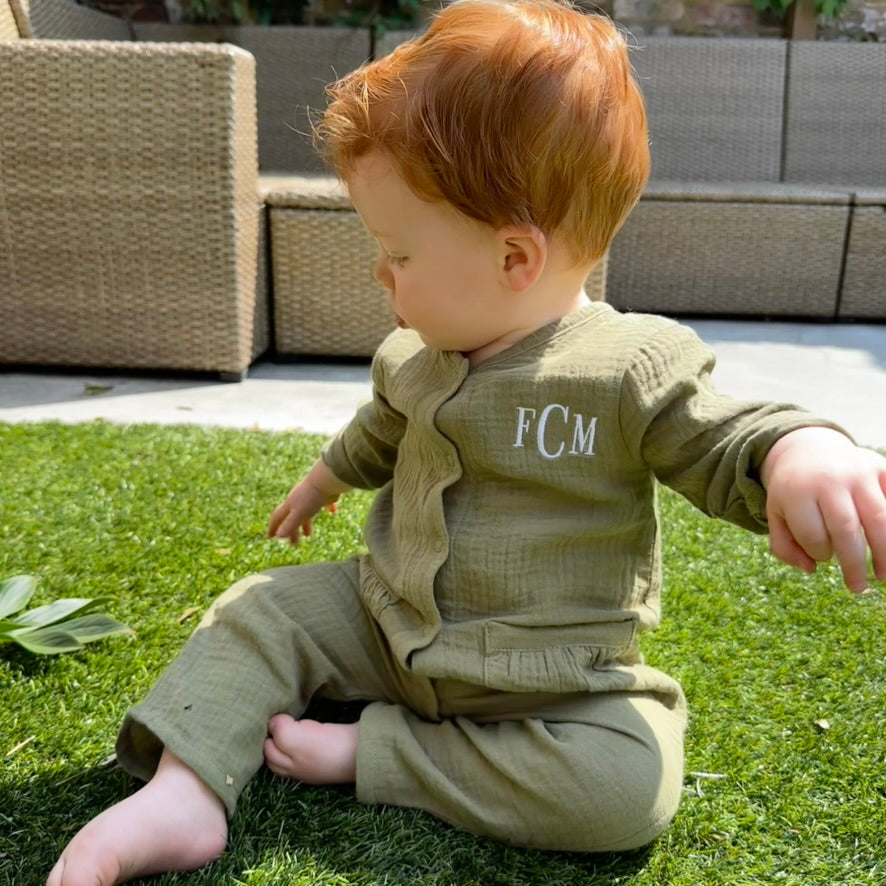 Long Sleeve Muslin Baby Romper - Classic Collection