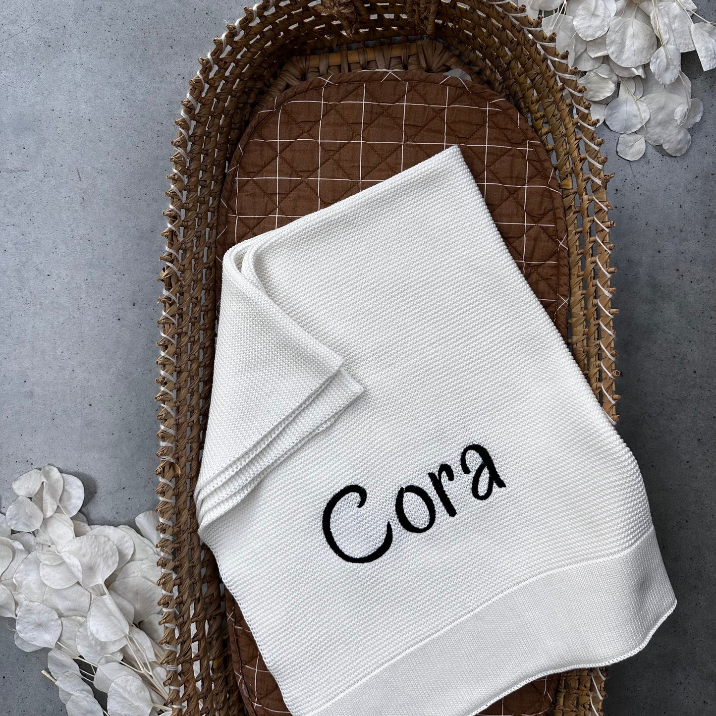 Solid Edge Baby Blanket