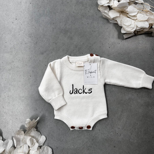 Smooth Knit Baby Romper