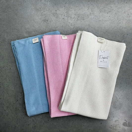 Solid Edge Baby Blanket - Classic Collection
