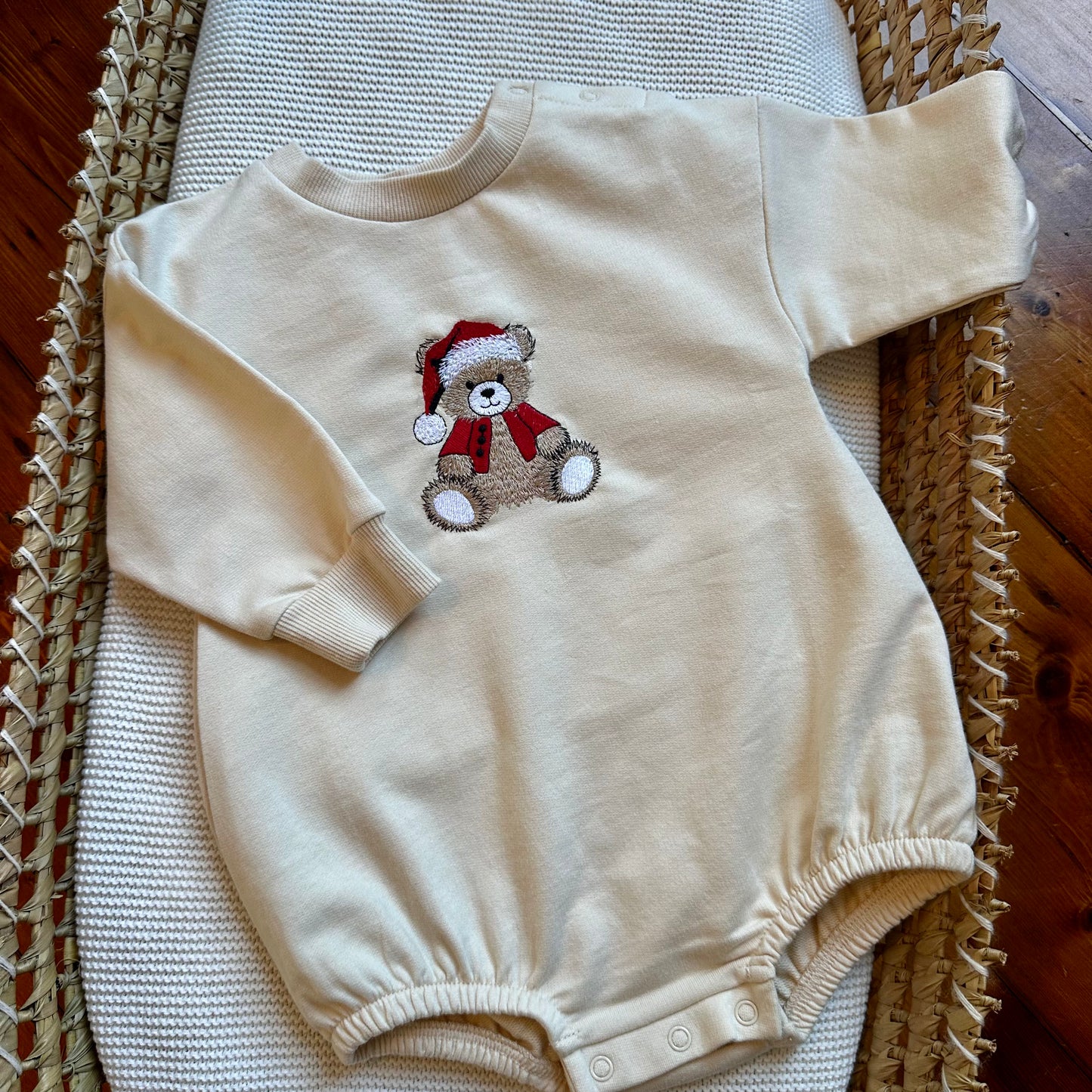Ribbed Baby Bodysuit & Ribbed Cuffed Leggings -  Christmas Collection