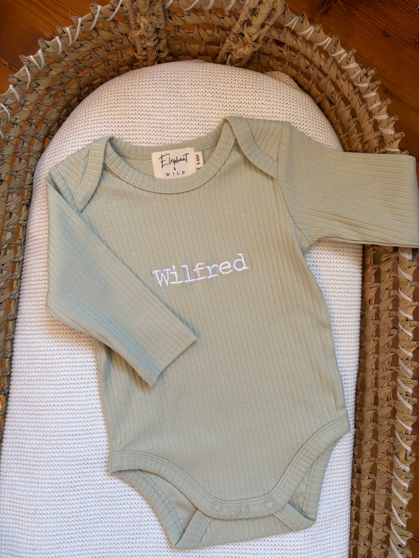 Ribbed Baby Bodysuit & Ribbed Cuffed Leggings -  Classic Collection