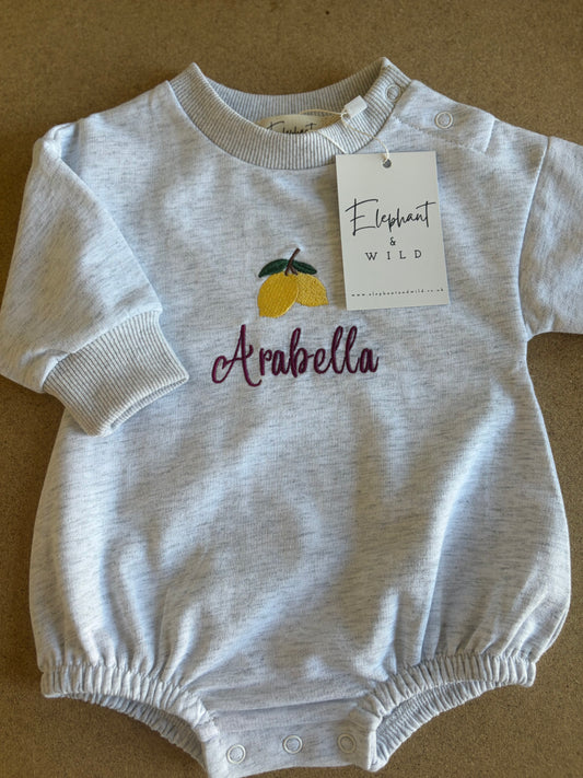 Personalised Bubble Baby Romper