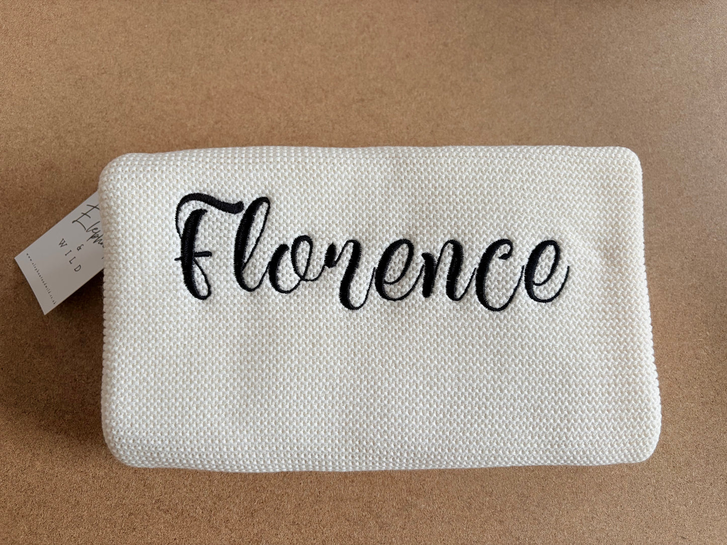 Personalised Solid Edge Baby Blanket