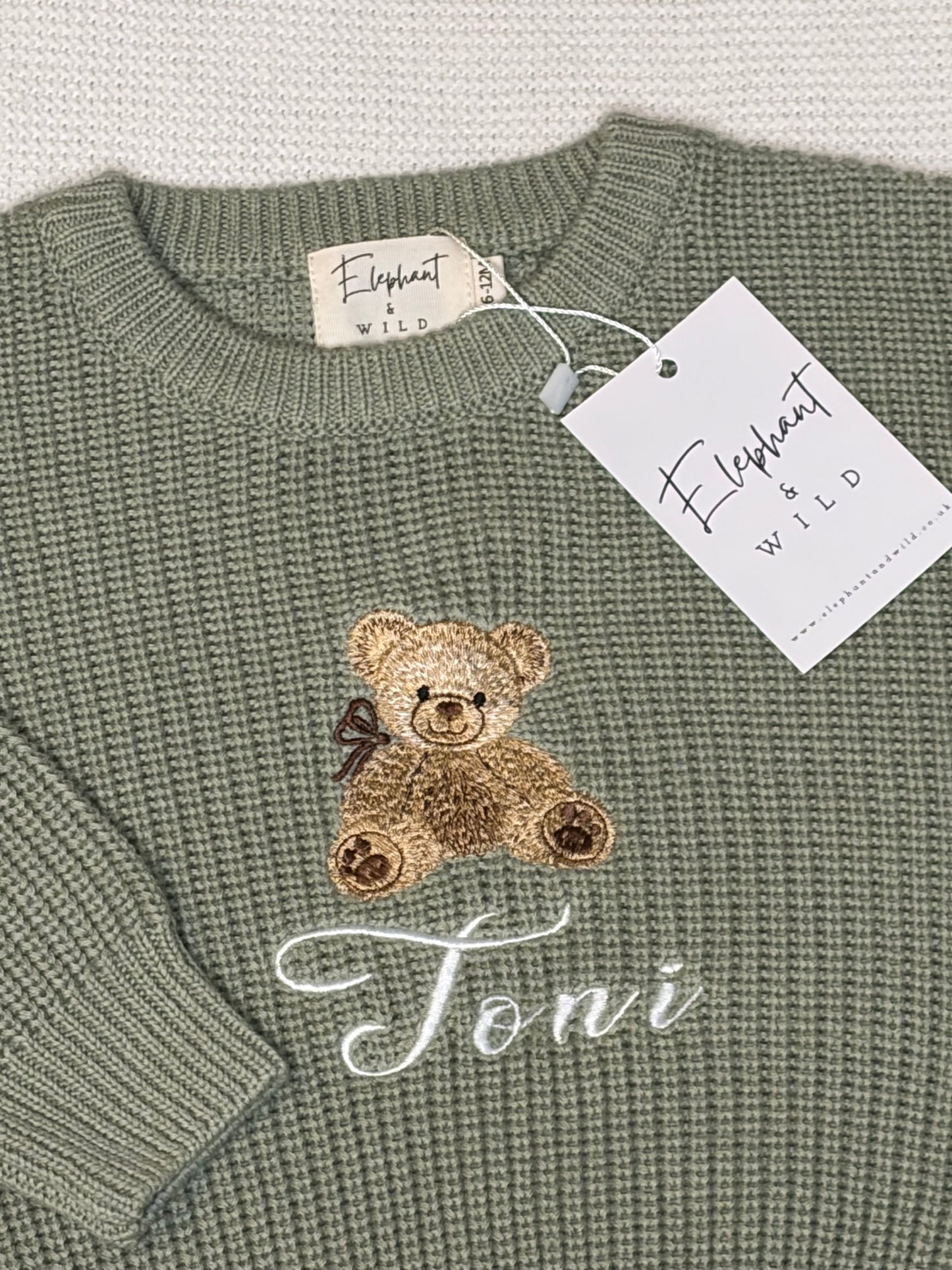 Personalised Baby Chunky Knit Jumper