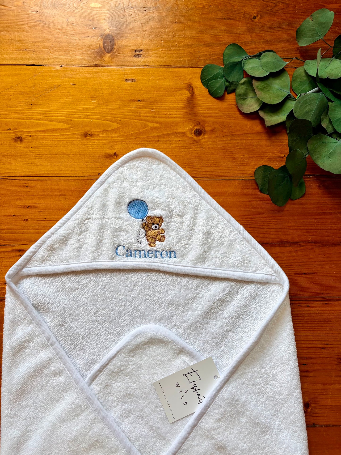 Personalised Hooded Baby Towel