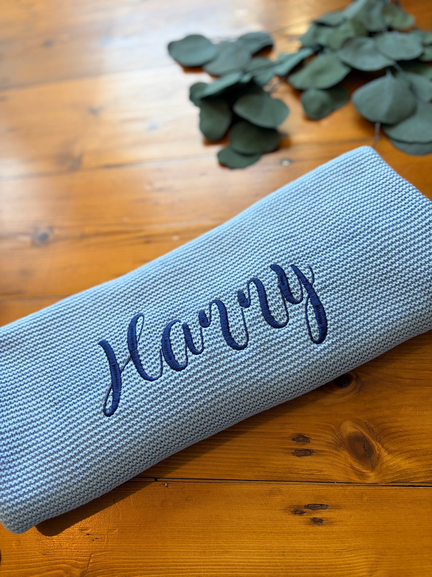 Personalised Solid Edge Baby Blanket