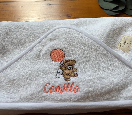 Personalised Hooded Baby Towel
